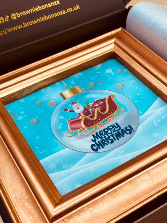 Santa Brownie Slab